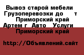 Вывоз старой мебели. Грузоперевозки до 1,5 т. - Приморский край, Артем г. Авто » Услуги   . Приморский край